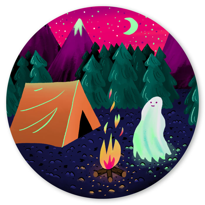 Ghost Camper Sticker