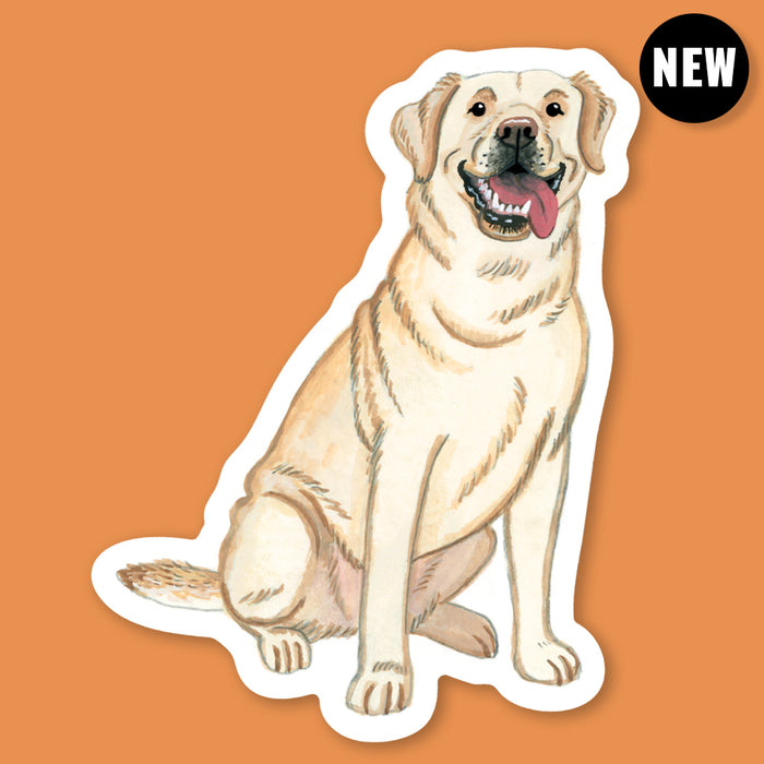 Yellow Labrador Sticker