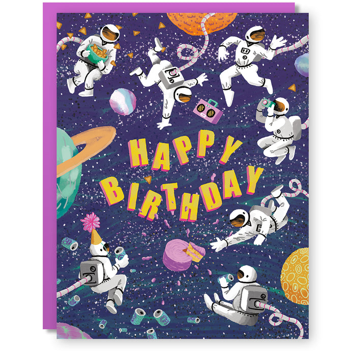 Birthday Astronauts Card