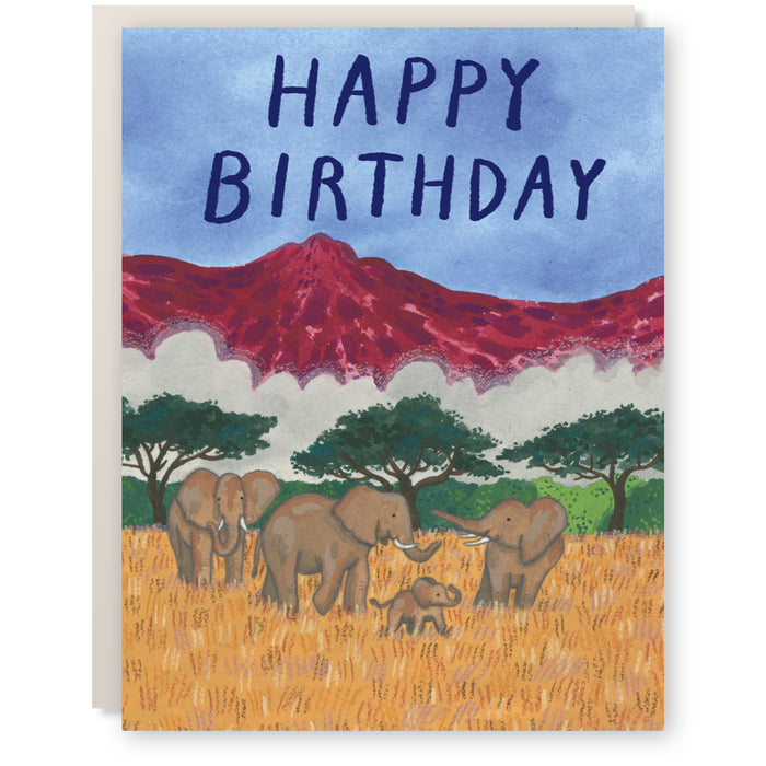 Birthday Elephants Card