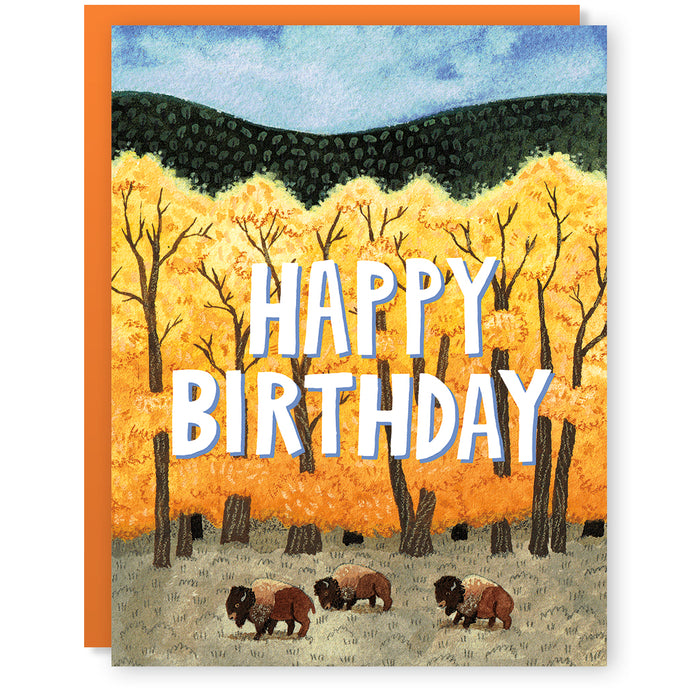 Birthday Bison Card