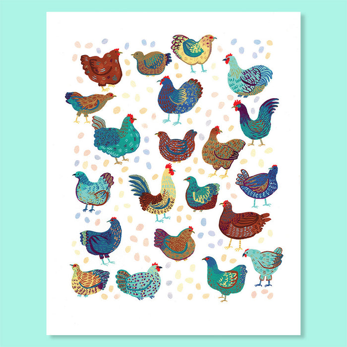 Chicken Crew Print