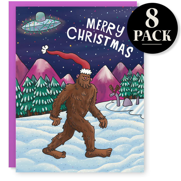 Christmas Bigfoot Card Box