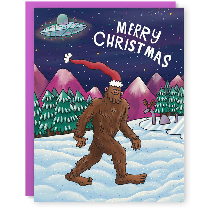 Christmas Bigfoot Card
