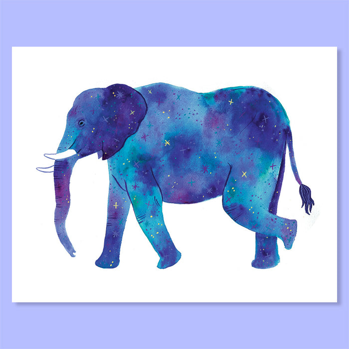 Extragalactic Elephant Print