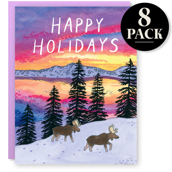 Holiday Moose Card Box