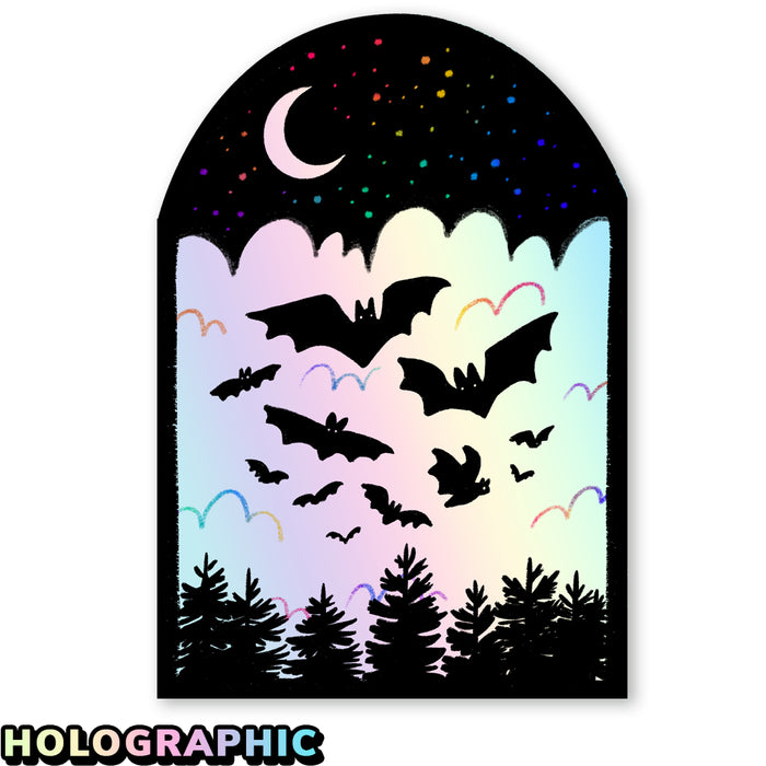 Night Bats Sticker
