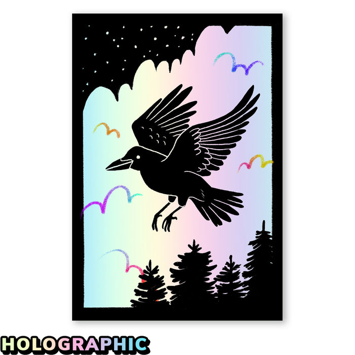 Night Crow Sticker