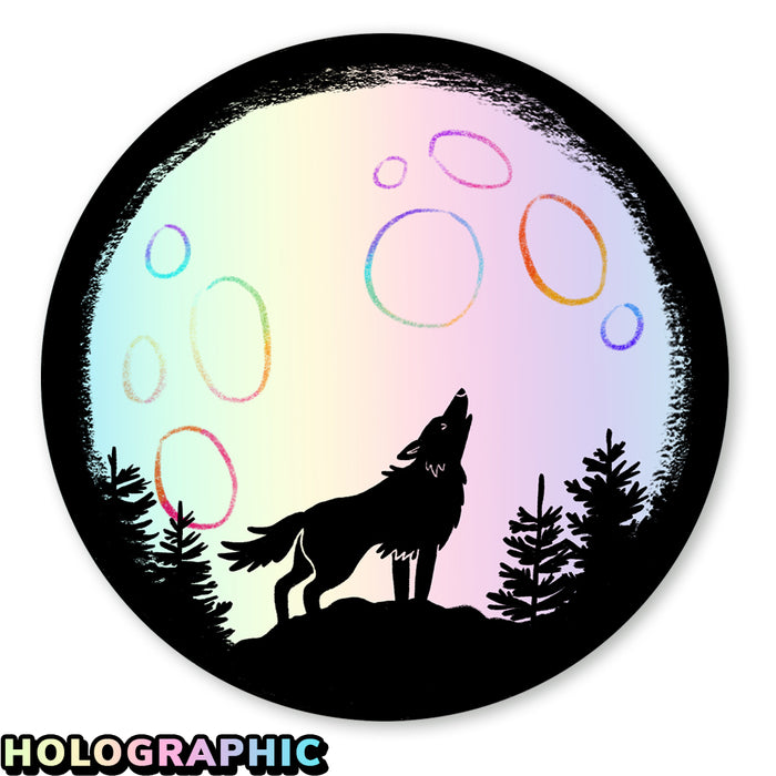 Night Wolf Sticker