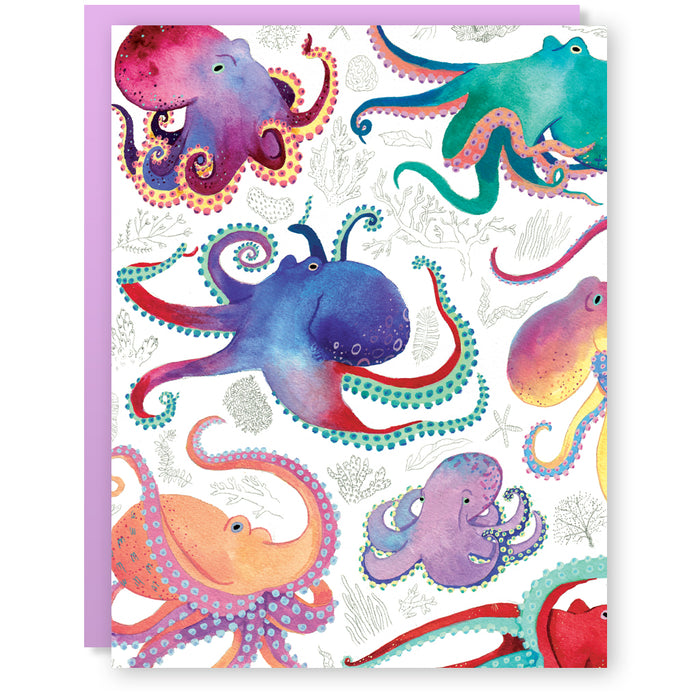 Octopi Ocean Card