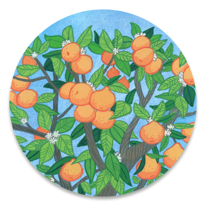 Orange Tree Sticker