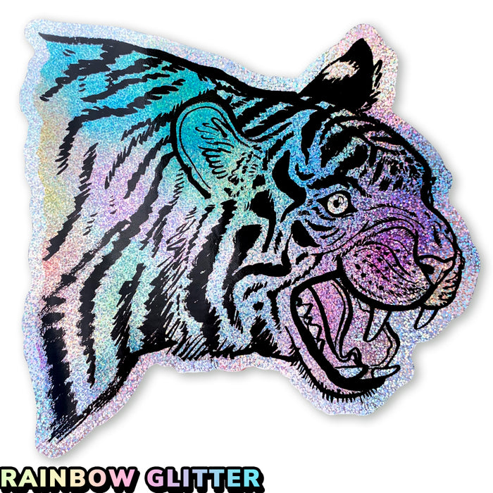 Tie-Dye Tiger Sticker