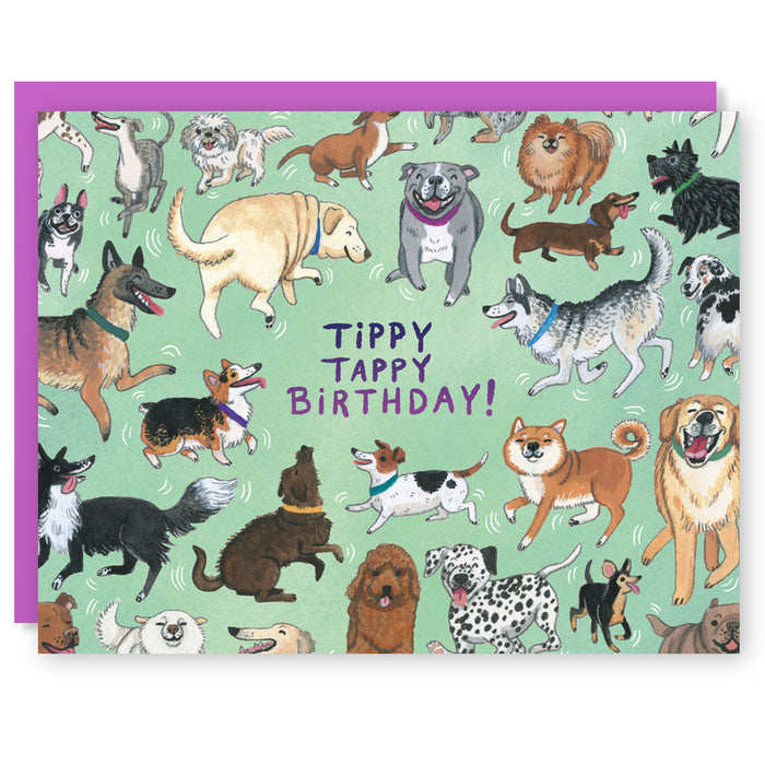 Tippy Tappy Birthday Card